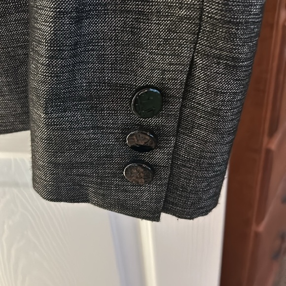 Antonio Melani Black Gray Tweed SZ 6 Tailored Lined Blazer Jacket NEW - Picture 3 of 6